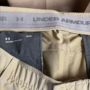 Under Armour Tan Athletic Performance Straight leg pants